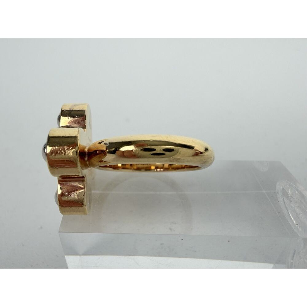 Louis Vuitton Love Letters Flower Ring in Gold-Tone Metal Size 6.25 - Picture 6 of 9